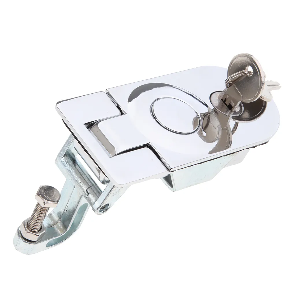 Qiilu Stainless Steel Flush Pull Hatch Latch - 1.5 Inch Silver Lock For RV, Marine Boat, & Yacht Doors