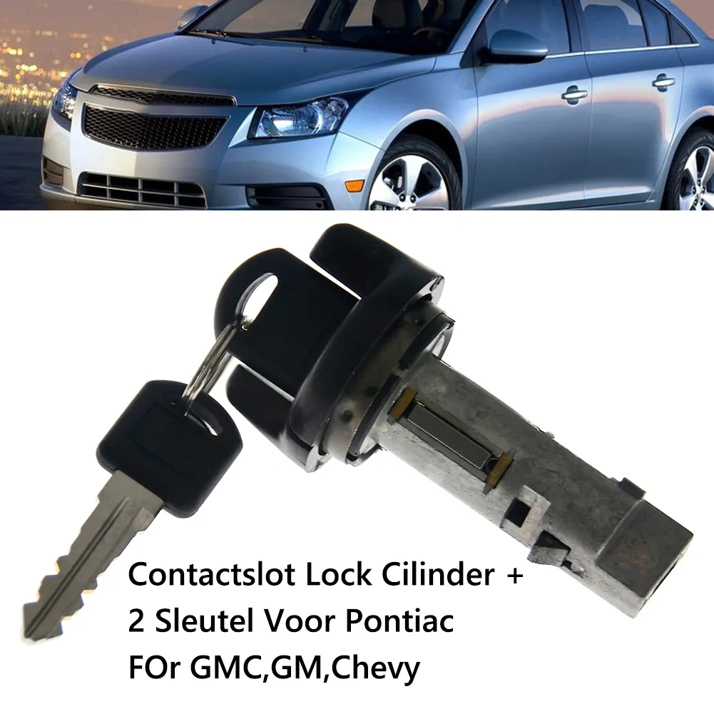 Azpartspro Ignition Key Switch Lock Cylinder For Chevy S10, Blazer, Tahoe 1995-1997 - W/ 2 Keys