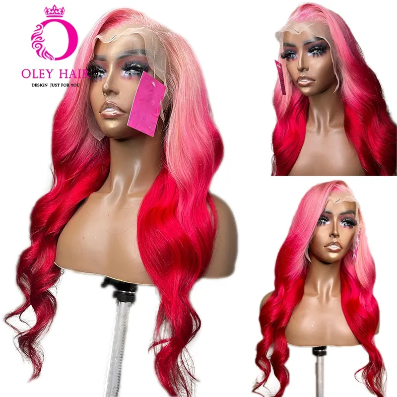 30 inch custom‎ colored Red ombre wig. Washed before shipment. 13x6 precut wig Amazon.com : Allssur 30 Inch 13x6 Reddish Brown Deep Wave  main image 4