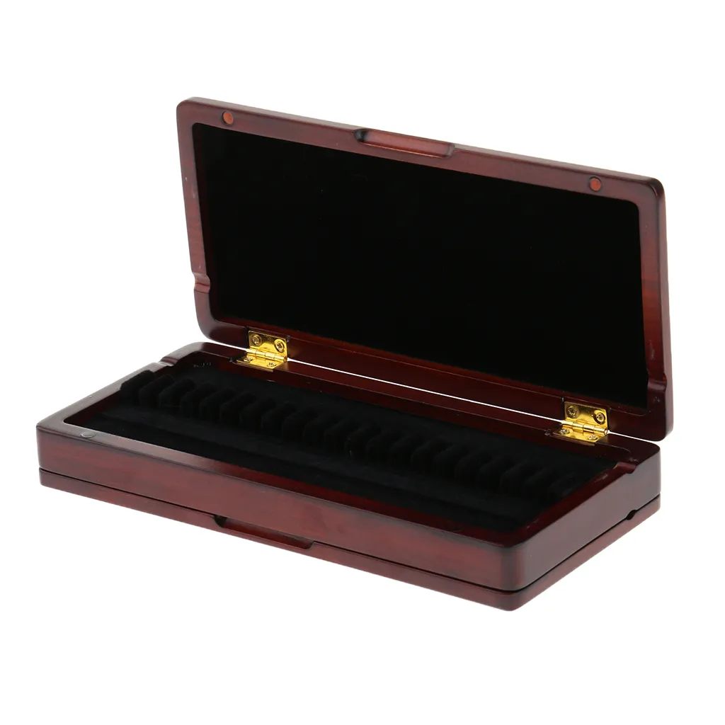 Oboe Reed Case: Wooden Storage Box for Woodwind Instrument Parts, Oboe ...