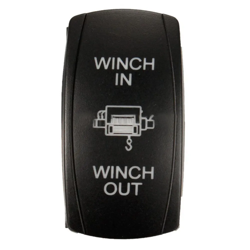 12V 24V 7 Pin Dual LED Winch Rocker Switch In/Out... From Ddmywonder ...