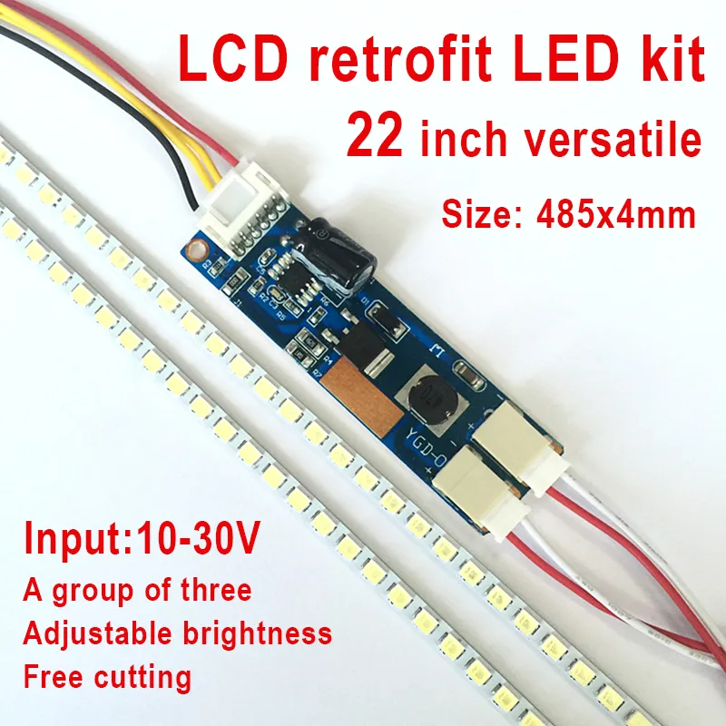485mm LED Backlight Strip Kit 22 Inch LCD Monitor Replacement DC 10 30V ...