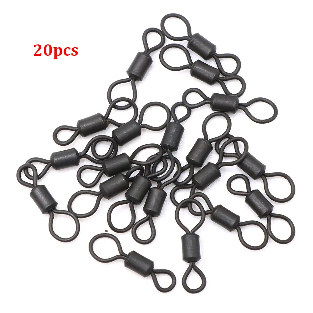Swivel Clips Rig Carp Fishing Swivels Set - Big Eye Rolling Snap, Hair Rig Hooklink ...