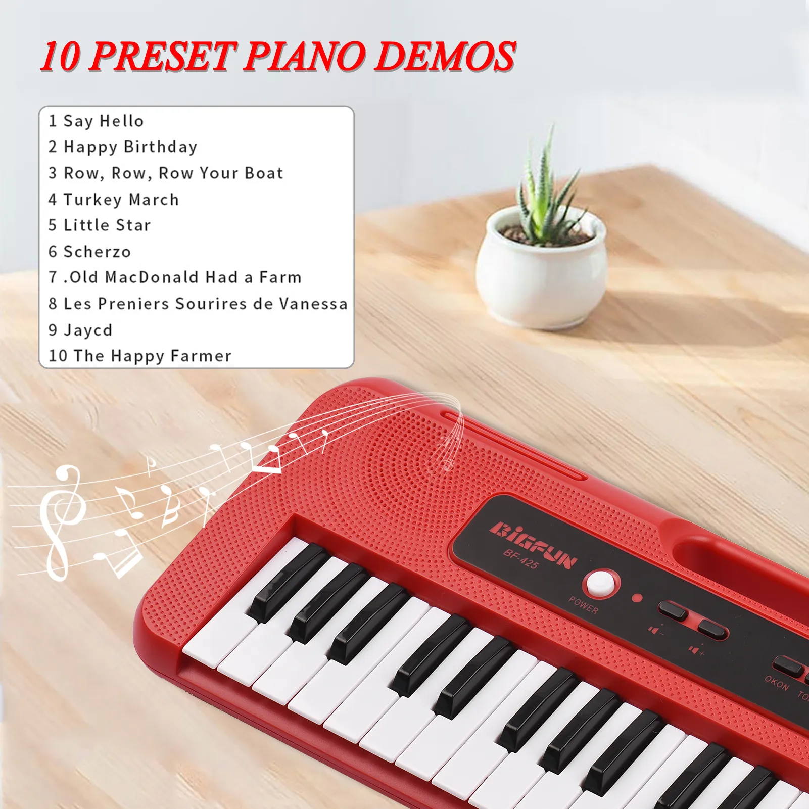 Costzon Kids 37 Key Piano Toy Keyboard With Microphone, Music Stand & Stool, Portable Electronic Piano Educational Musical Instrument Toy, Birthday