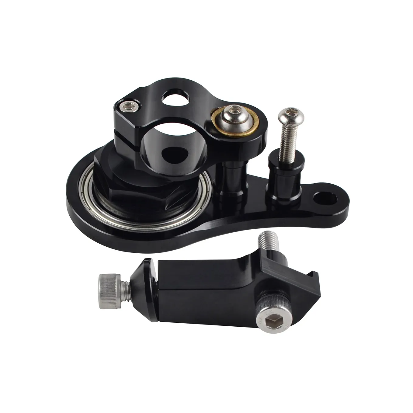 PROCNC Steering Damper Bracket Kit For Kawasaki Ninja ZX14 / ZZR1400 2006-2020 - CNC Aluminum, Adjustable