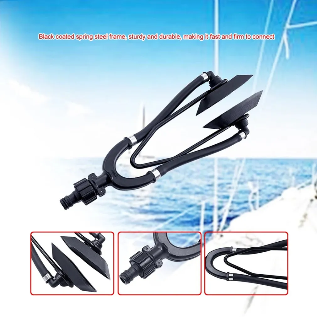thumbnail image 2 of Outboard Motor Engine Flusher - Dual Feed Rectangle Design With Standard Hose Connection For Boat Maintenance 2 of 12
