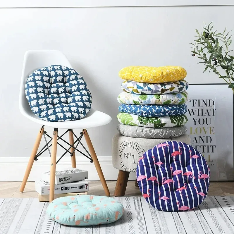 Thick Round Chair Cushion Soft Plush Memory Foam Chair Pad with Non Slip Backing for Dining Office Home Decor Back Pain Relief 2024 Edition