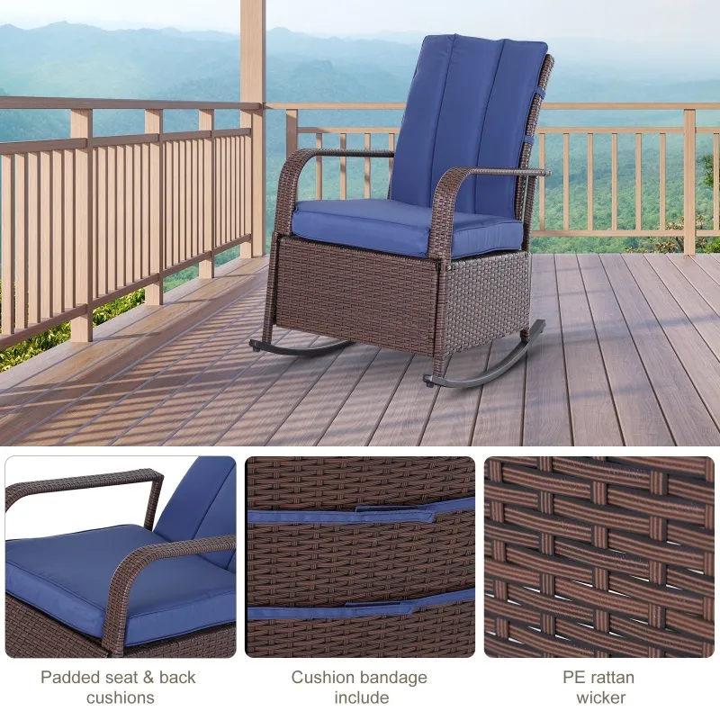 patio rocker recliner chair