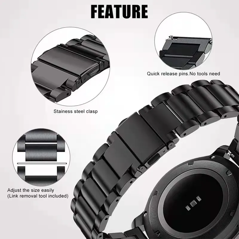 Upgraded Titanium Metal Watch Band for Samsung Galaxy Watch