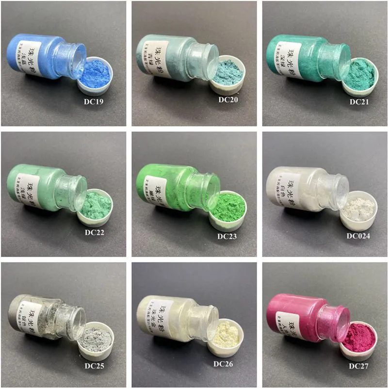 Powder Paint Kit Mica Pearl Powder Paint Kit for Handmade Nails Art Bath Bomb Soap ...