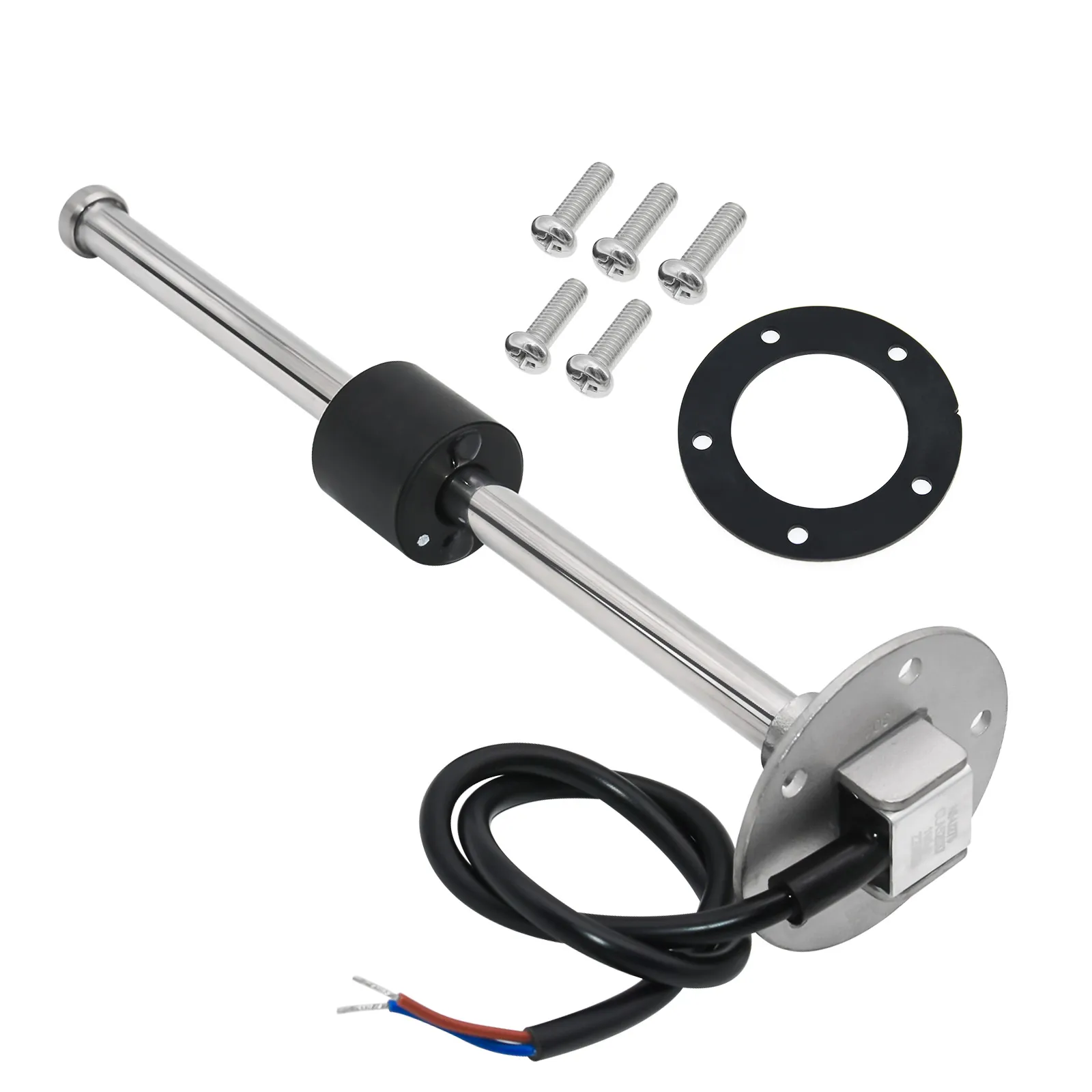 100 600mm Rvs Brandstofniveaumeter Sensor Auto Rode Kleur LED 0 190 Ohm Water Tank Meter Indicator For Boot Stabiele Monitoring Gaugex225mm Sensor 3618409565
