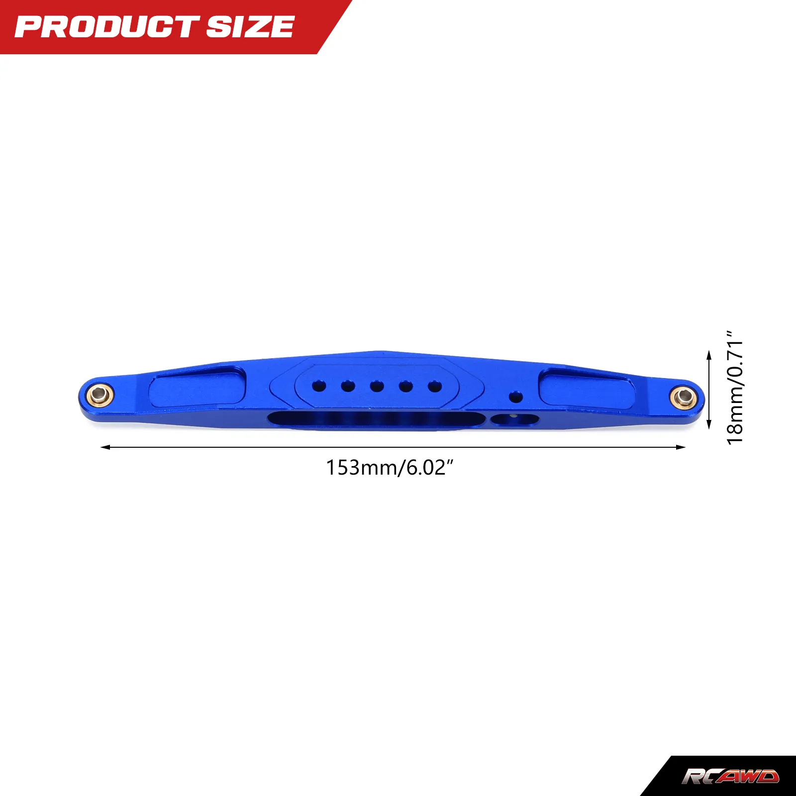 CrazyRacer Barra Stabilizzatrice Anteriore In Alluminio Per Traxxas MAXX 1/10 (8916/8926) – Più Resistente Dell'Originale!