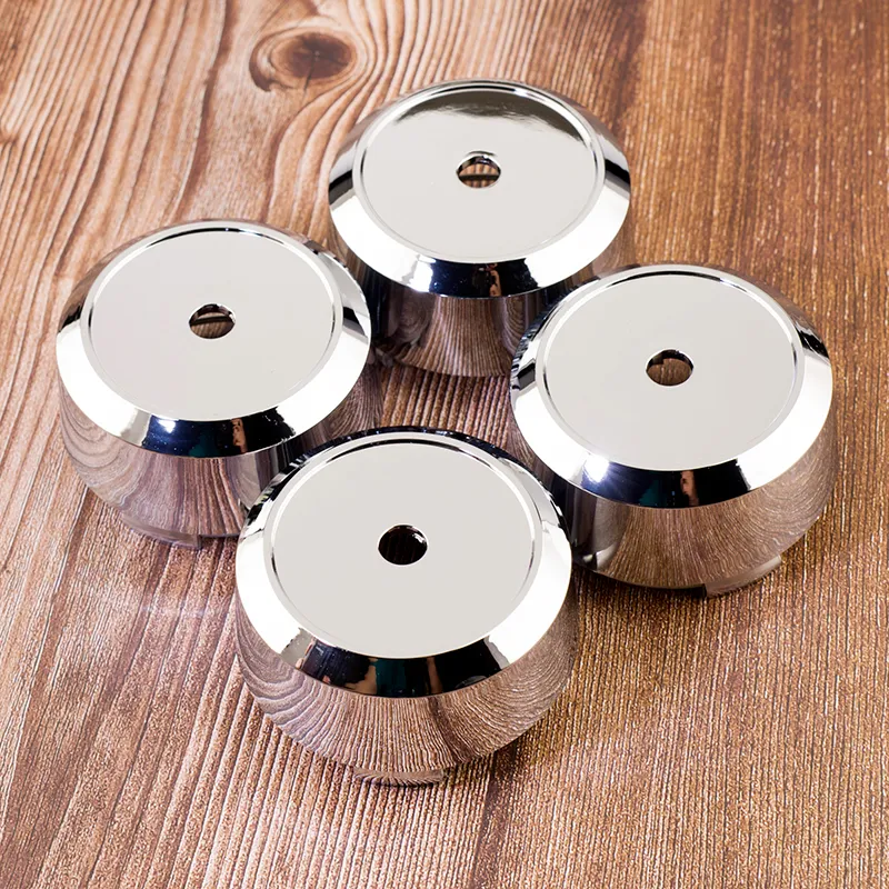 4 Pack 65mm Chrome ABS Plastic Wheel Center Hub Caps – Blank Silver Rim Covers
