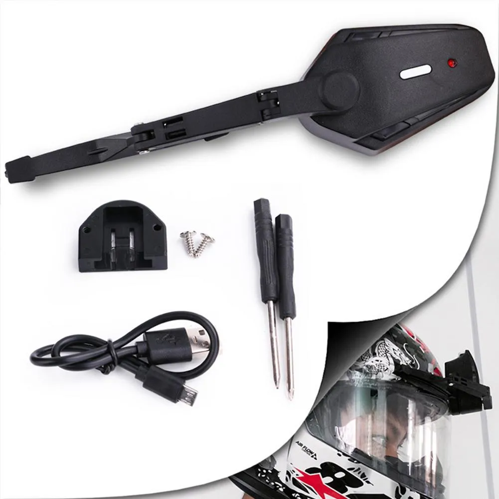 bike helmet visor wiper Motorcycle Electric Wipey promises clean helmet visor