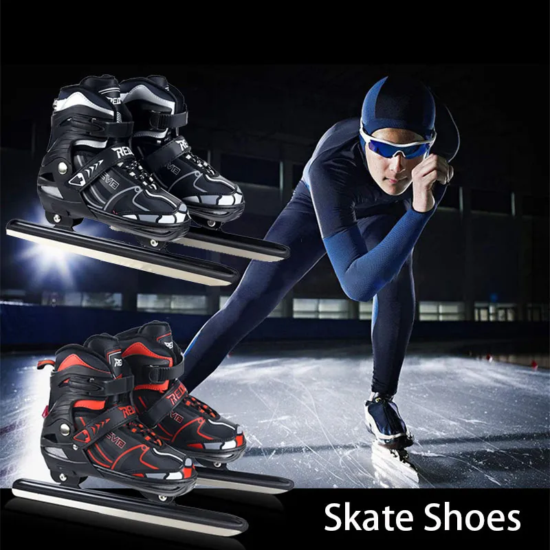 Roller Skate Adjustable Size Professional Ice Hockey Skates Shoes