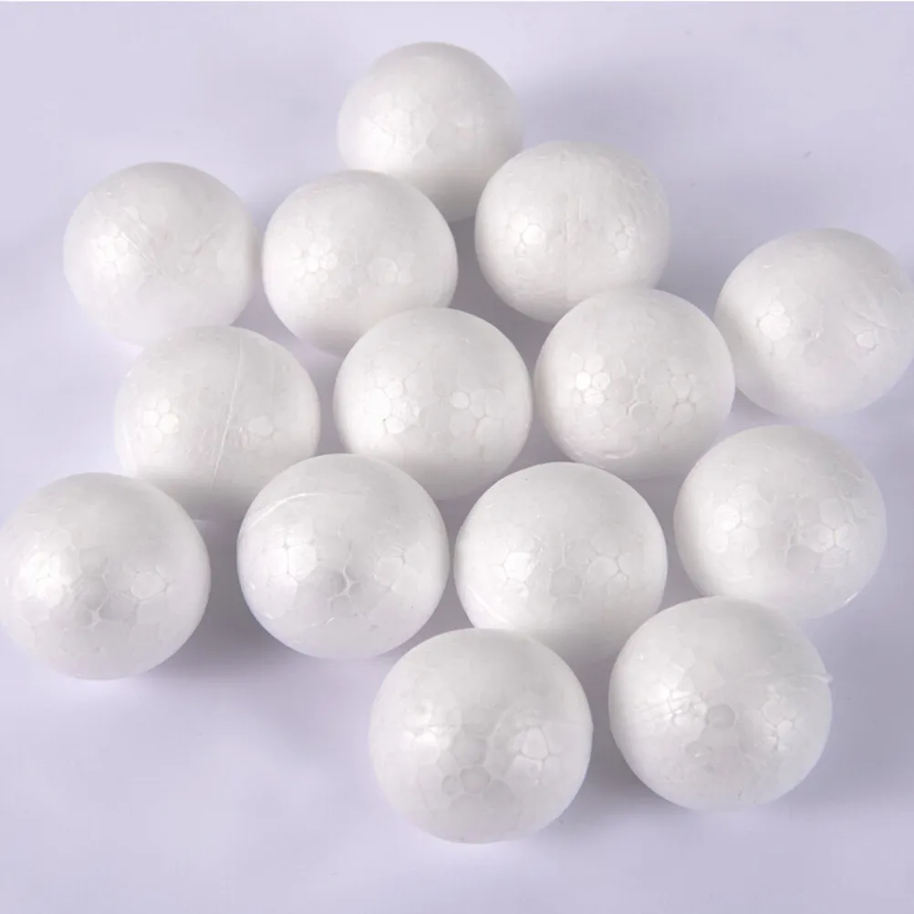 8cm Round White Polystyrene Foam Half Balls for Crafts, Christmas ...