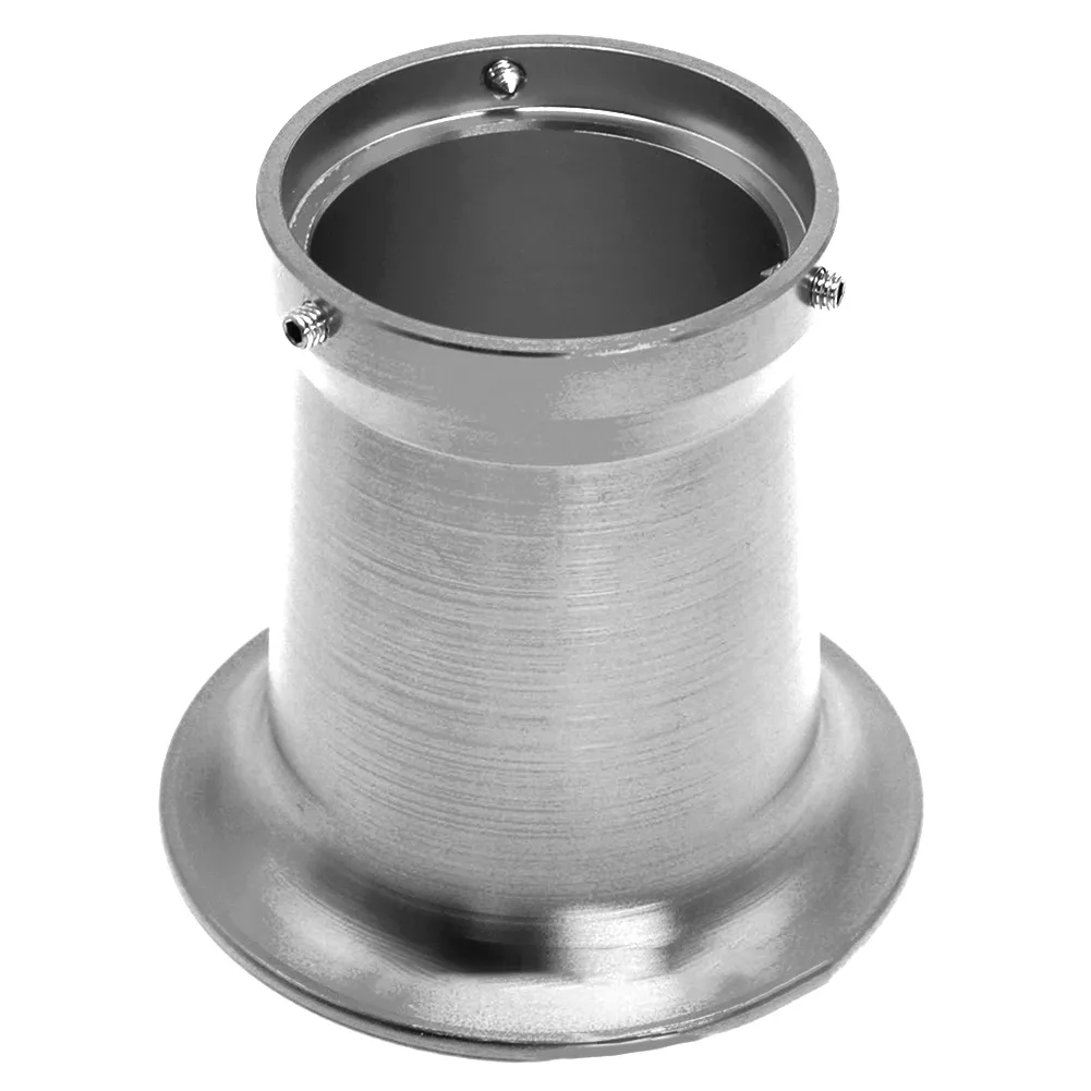 thumbnail image 2 of 50mm Motorcycle Carburetor Air Filter Velocity Stack - Polished Aluminum W/ Gasket 2 of 3