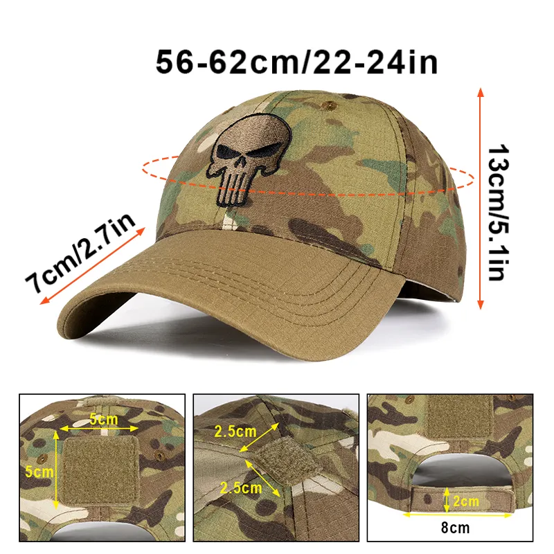 Camouflage Army Football Cap Atlantis ACARCA Camouflage Durable