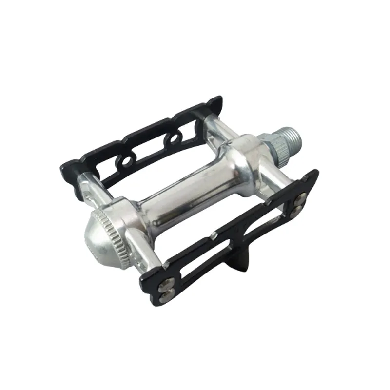 DHgate Sylvan Track Road MTB Single Speed Fixie Bike Pedals Aluminum Alloy Racing Pedals Black and Silver Sports Outdoors