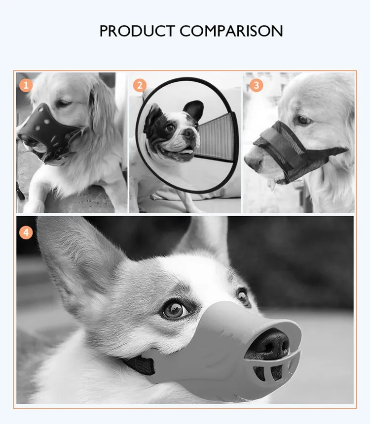 Bulldog French Ying Dou Pet Muzzle Short Mouth Dog Anti-bite Anti-eating Mask_voghion.com