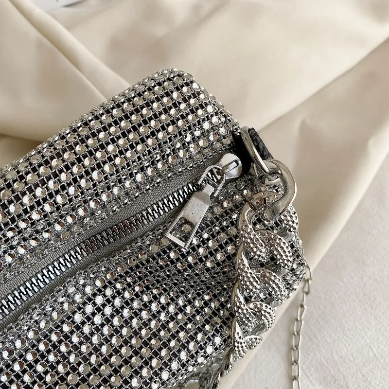 Valentine s Day Rhinestone Crossbody Bag Glitter Shoulder Handbag for Women