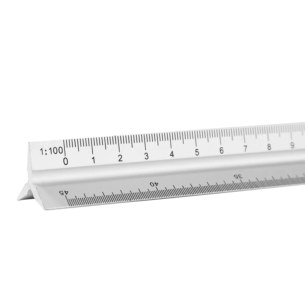 Technical Scale Ruler Aluminum Technical Drawing Ruler 30cm Aluminum Scale Ruler - Technical ...