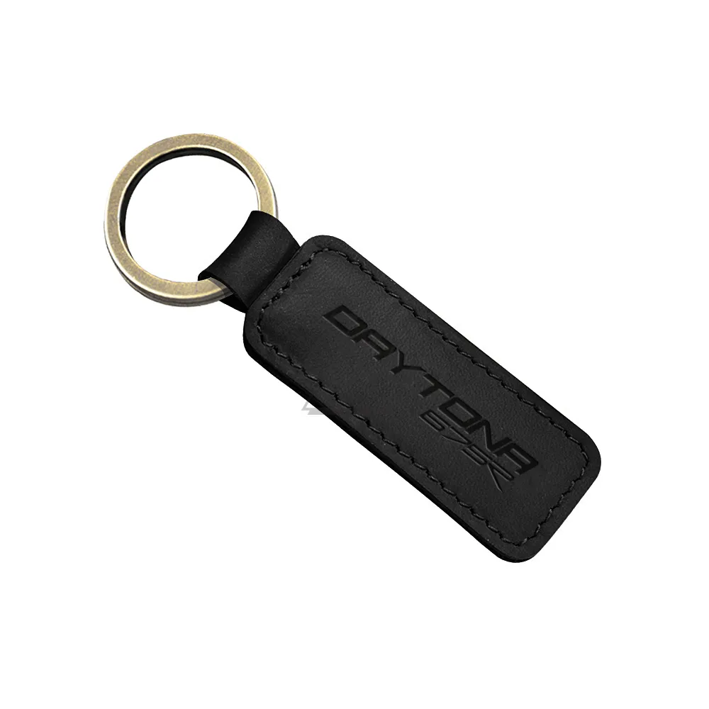 Genuine Cowhide Leather Motorcycle Keychain Keyring Case for