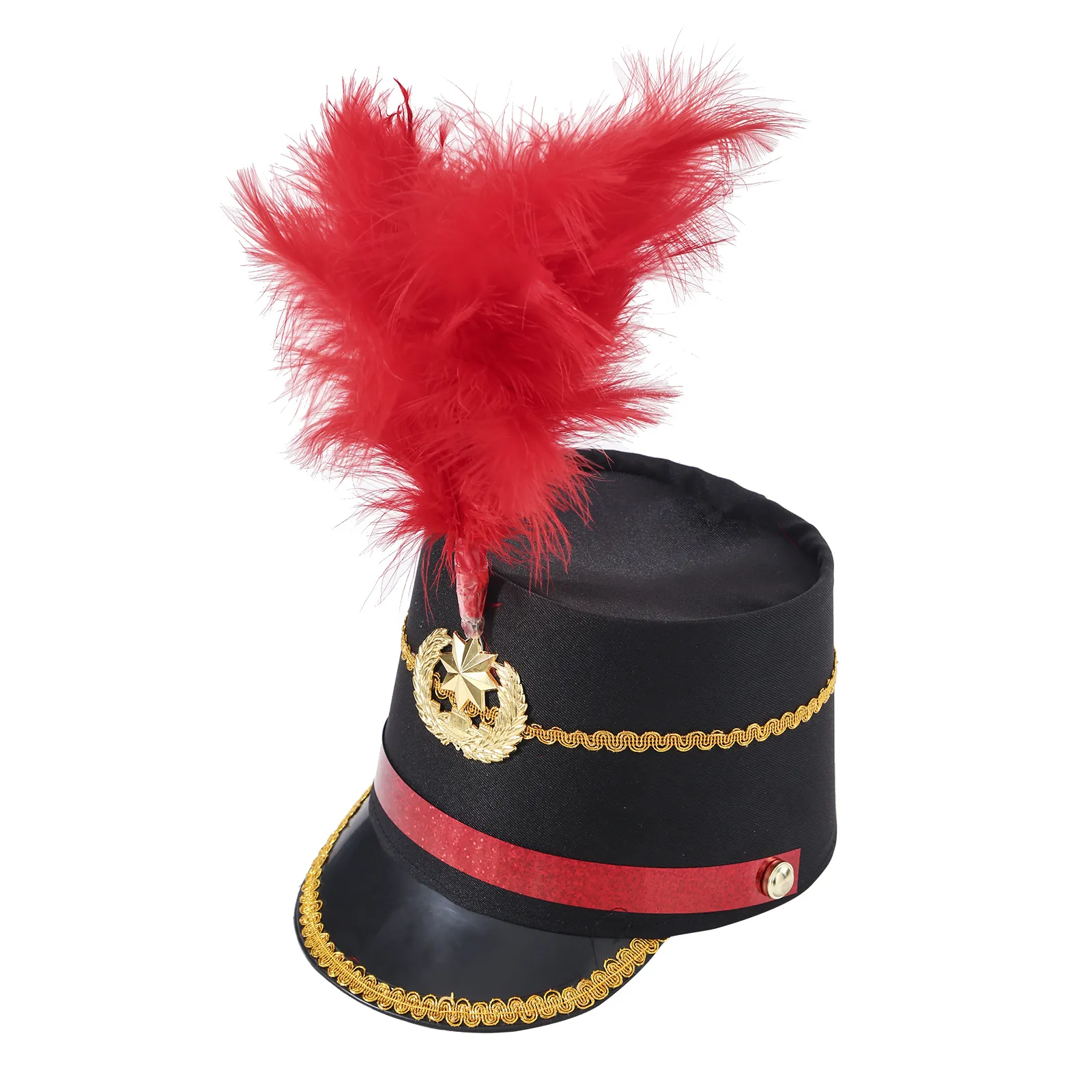 Nutcracker Soldier Marching Band Cosplay Hat - Classic Green with White ...