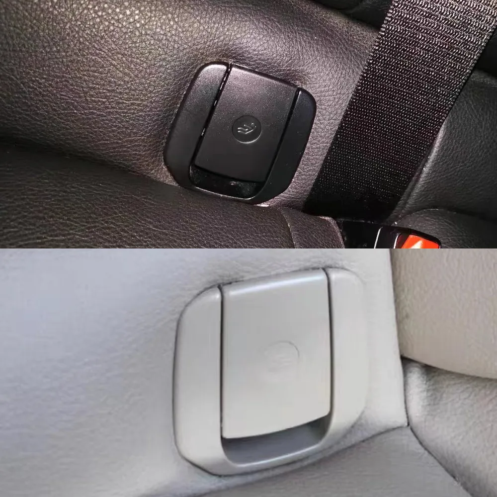 BMW Rear Child Seat Hook ISOFIX Belt Fastener Cover (Black 2pcs)