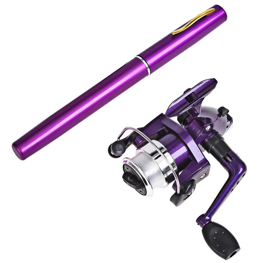 baitcaster pen fishing rod Salmon Steelhead Float Drift - Ironhead 2 Piece Fishing Rod Mini Baitcaster Reel