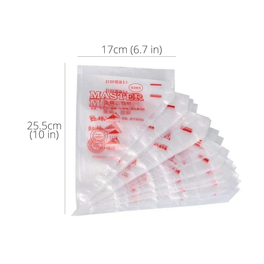 Leeseph Disposable Icing Piping Bags for Baking Cake Decoration