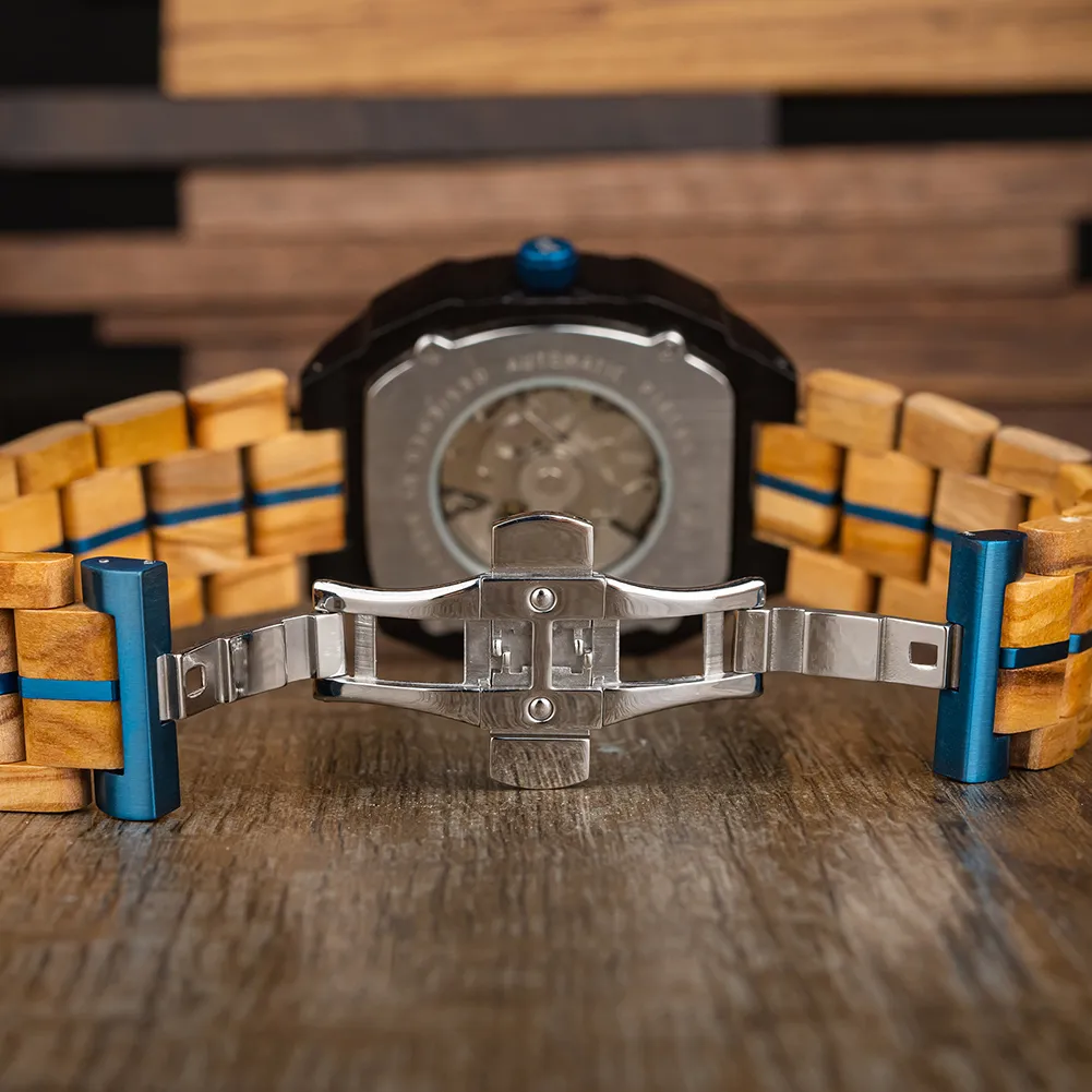 Men Watch 2022 New Top BOBO BIRD Automatic Mechanical Watch Custom Wooden Creative Wristwatch Cool Gifts Box reloj hombre