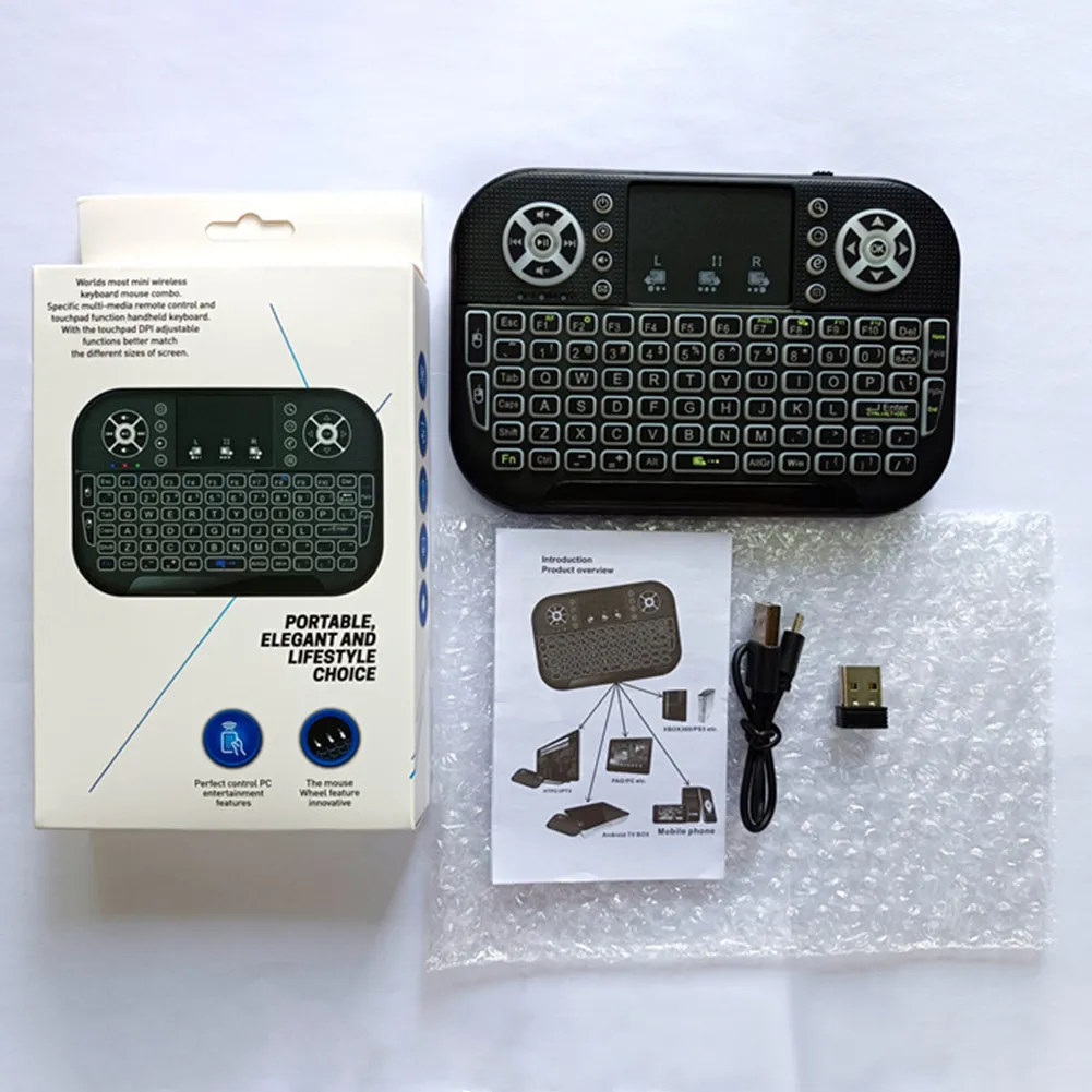 Mini Keyboard 2.4G Bluetooth Compatible Dual Modes Handheld