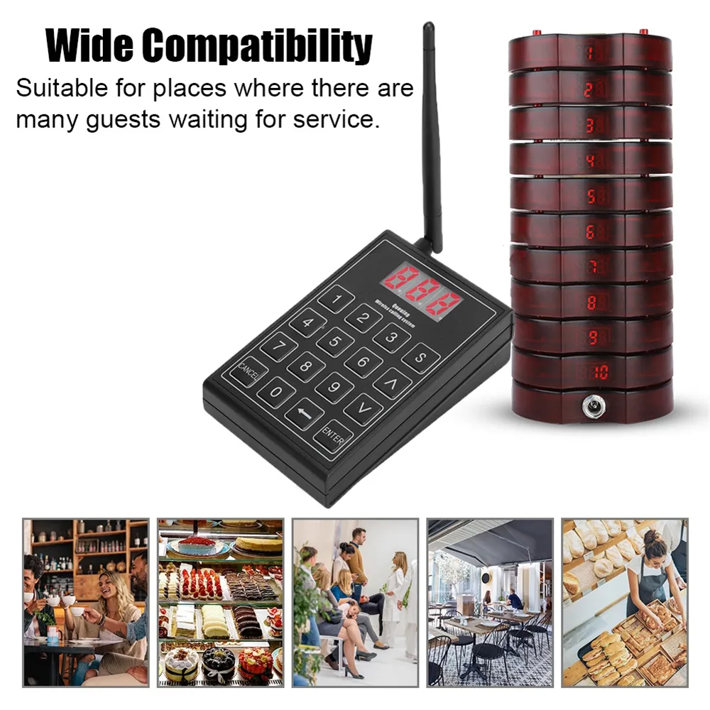 DHgate.com:10-30 Pack Cordless Restaurant Guest Pagers, Vibrating Pager ...