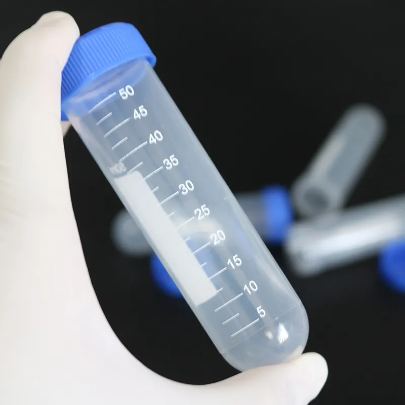 Plastic Test Tubes With Caps, 50ml Transparent Plastic Tube Containers ...
