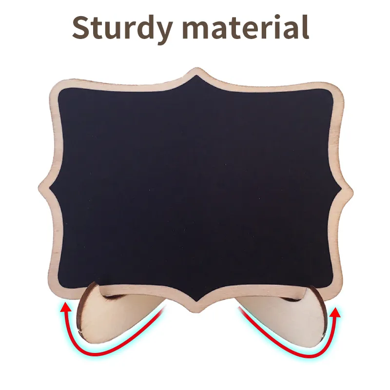 12 Pcs L-Shaped Mini Chalkboard Signs - 4x3 Inch Acrylic Blackboard Buffet Tags For Parties & Weddings - View #12