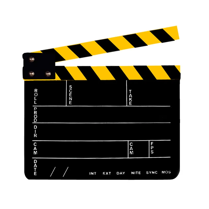Acrylic Clapperboard Film Clapboard Movie Director's Slate Cut Action Scene Clapper Board Film Slate Dry Erase 75e988b7 2b42 4f11 Ad88 Ee5e79f9b270.9ced8a859ed7840f0ad88f7338988c41