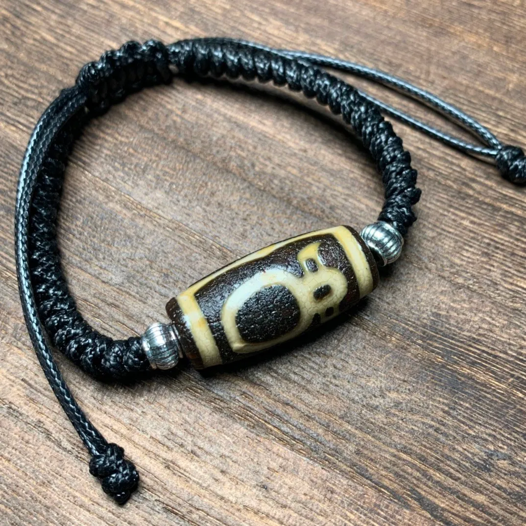 Tibetan Buddhist Bracelet For Men/Women Braided Agate Dzi Beads