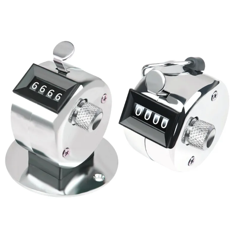 Japanese Stainless Steel Tally Counter - 4-Digit Mechanical Clicker For Sports, Events & Inventory