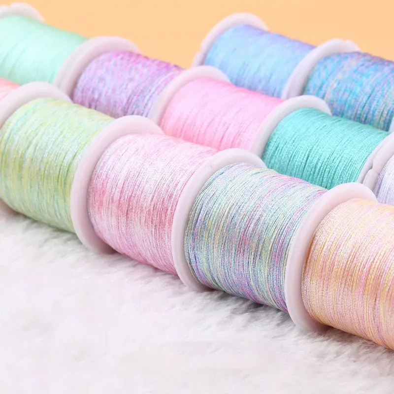 Colorful Gold Silver Braided Thread For DIY Jewelry Making