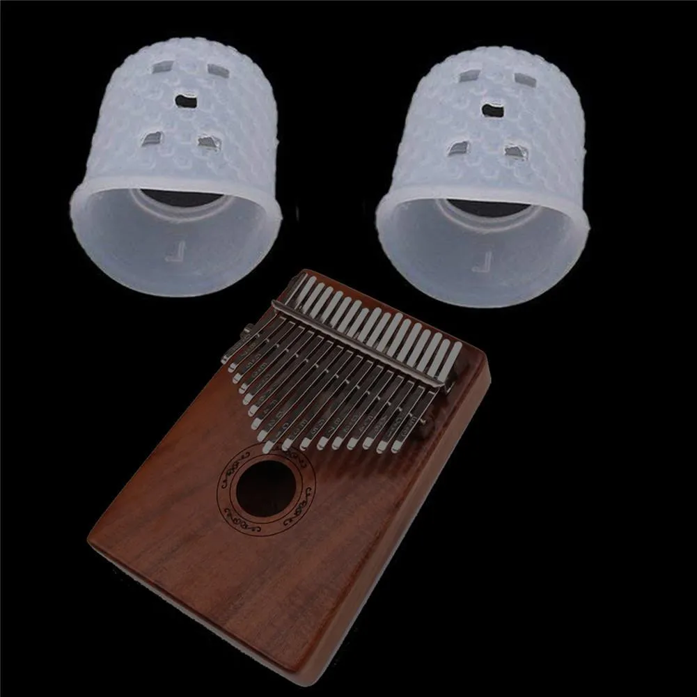 10pcs Soft Kalimba Finger Sleeve Silicone Protector Thumb Protectors