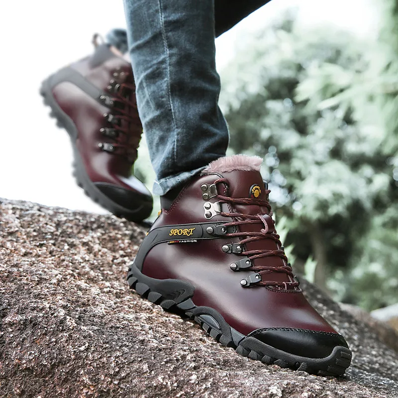 2023 Mens Waterproof Leather Winter Mens Winter Hiking Boots Super Warm Sneakers For Outdoor Activities Hiking Work And Cycling From Factory Dh1100029076 Bulk 64.04 DHgate.Com