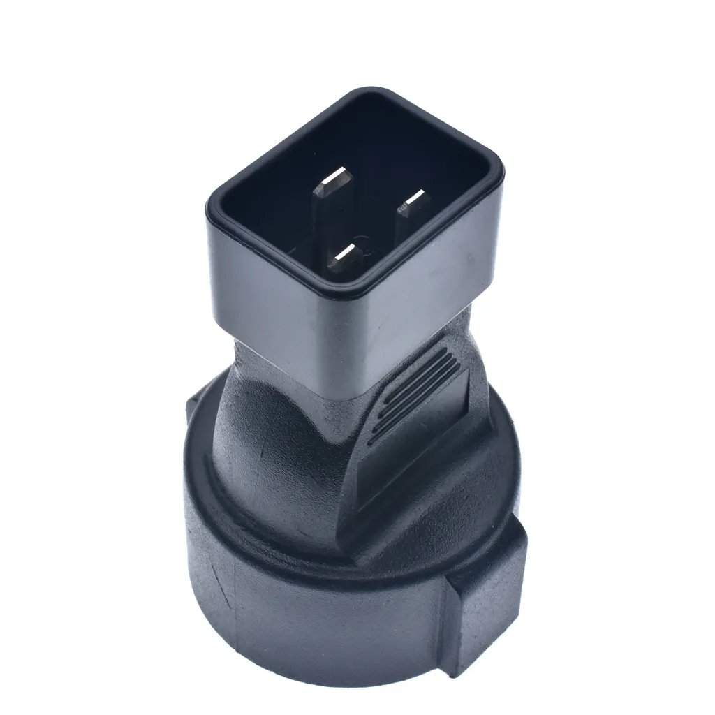 Power Plug Adapter IEC C20 Plug To Schuko CEE7/7 Female Power Adapter ...