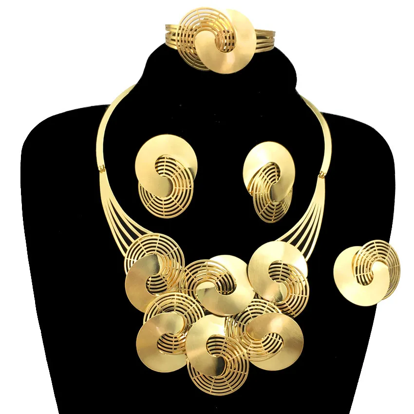 Gold Filled Brazilian Gold Wholesale Jewellery Set Brazilian Gold