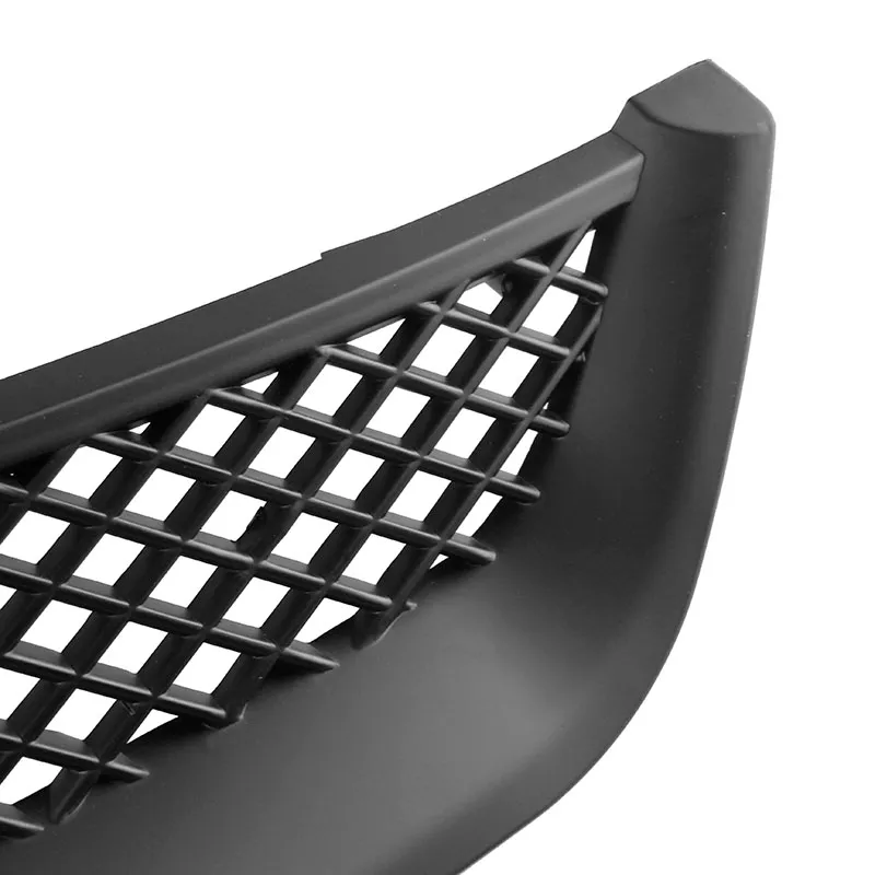 JDM Black Mesh Front Hood Grille For 2001-2003 Honda Civic Type R - ABS Plastic, Direct Fit