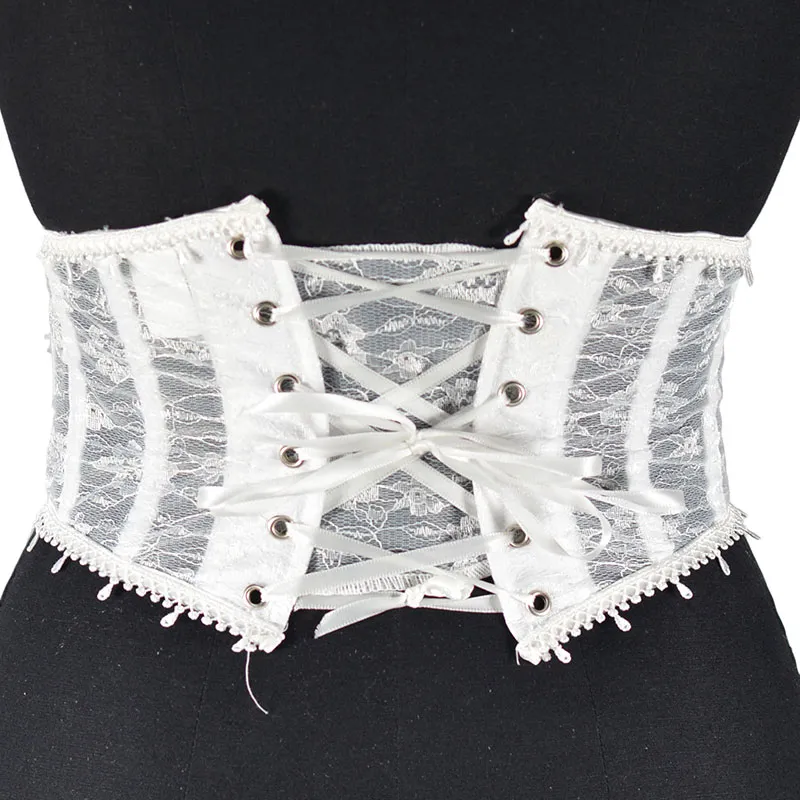 lace up layered corset（white,F） Amazon.com: Jutrisujo Bustier Corset for Women Lace Up Boned