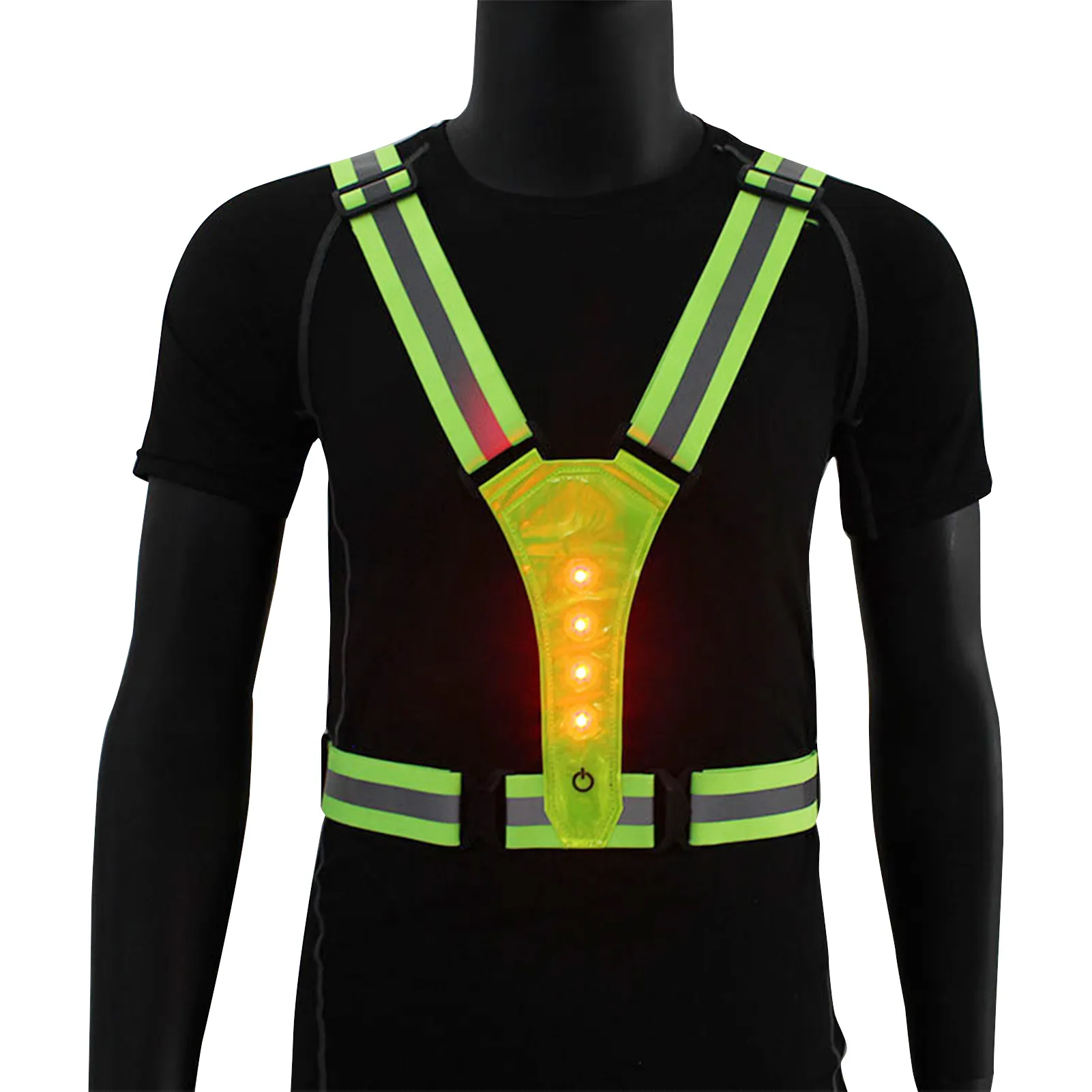 Adjustable LED Reflective Safety Vest for High Visibility at Night from ...