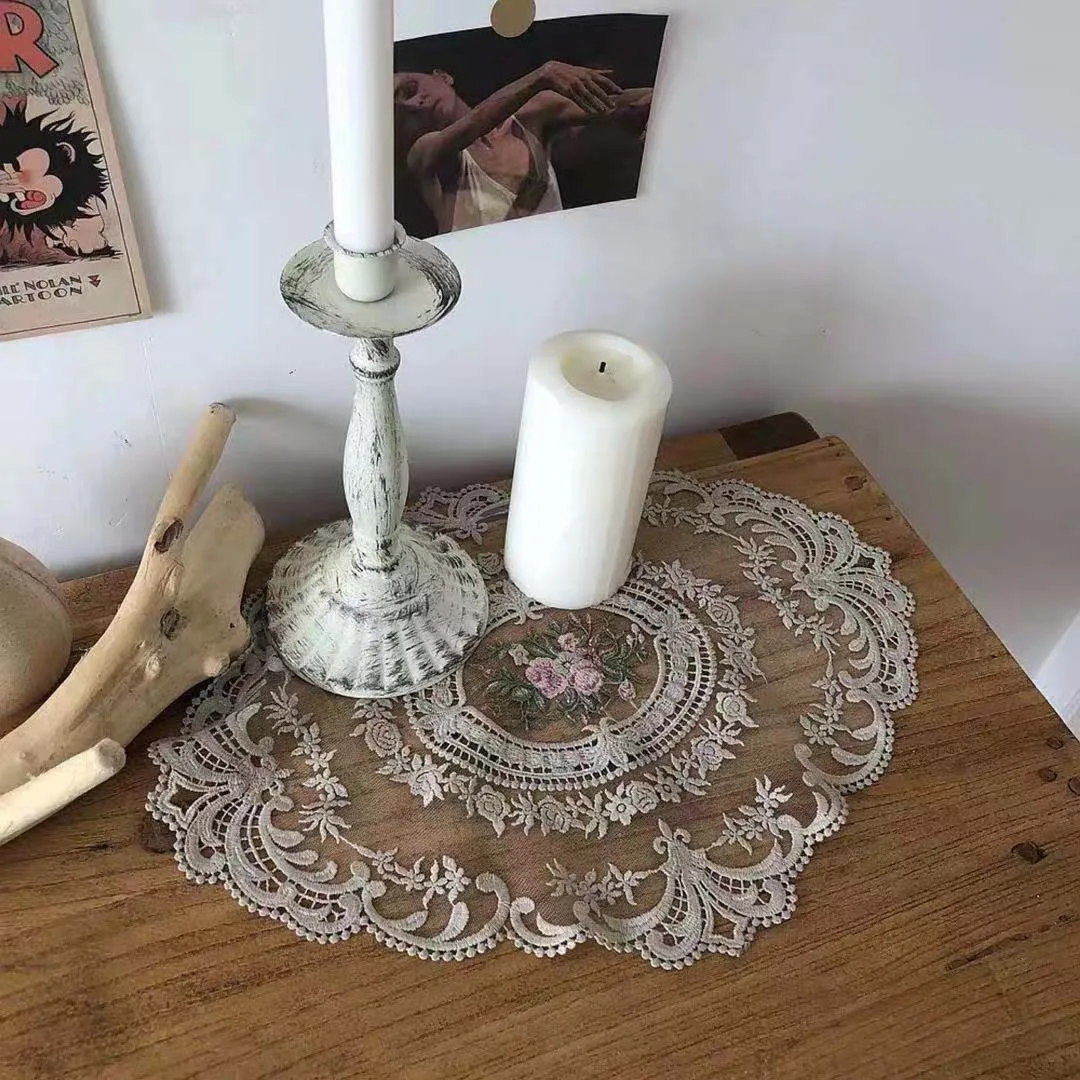 French Lace Decorative Placemat Table Mats 14.6  11.4 in White Crochet  Doily Polyester from Dhgate Mats & Pads - price 15.06