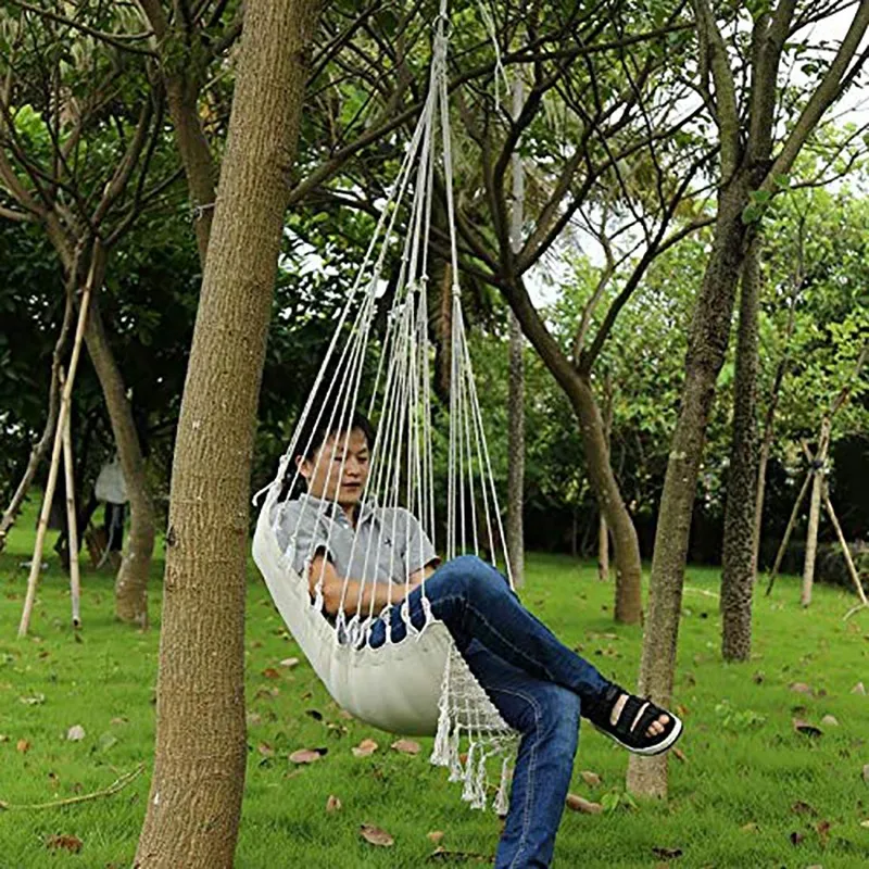 Nordic Macrame Hammock Swing Chair Safe Beige Swing Rope Furniture For Indoor And Outdoor Use Ideal For Child And Adult Use From Yichu01 38.51 DHgate.Com