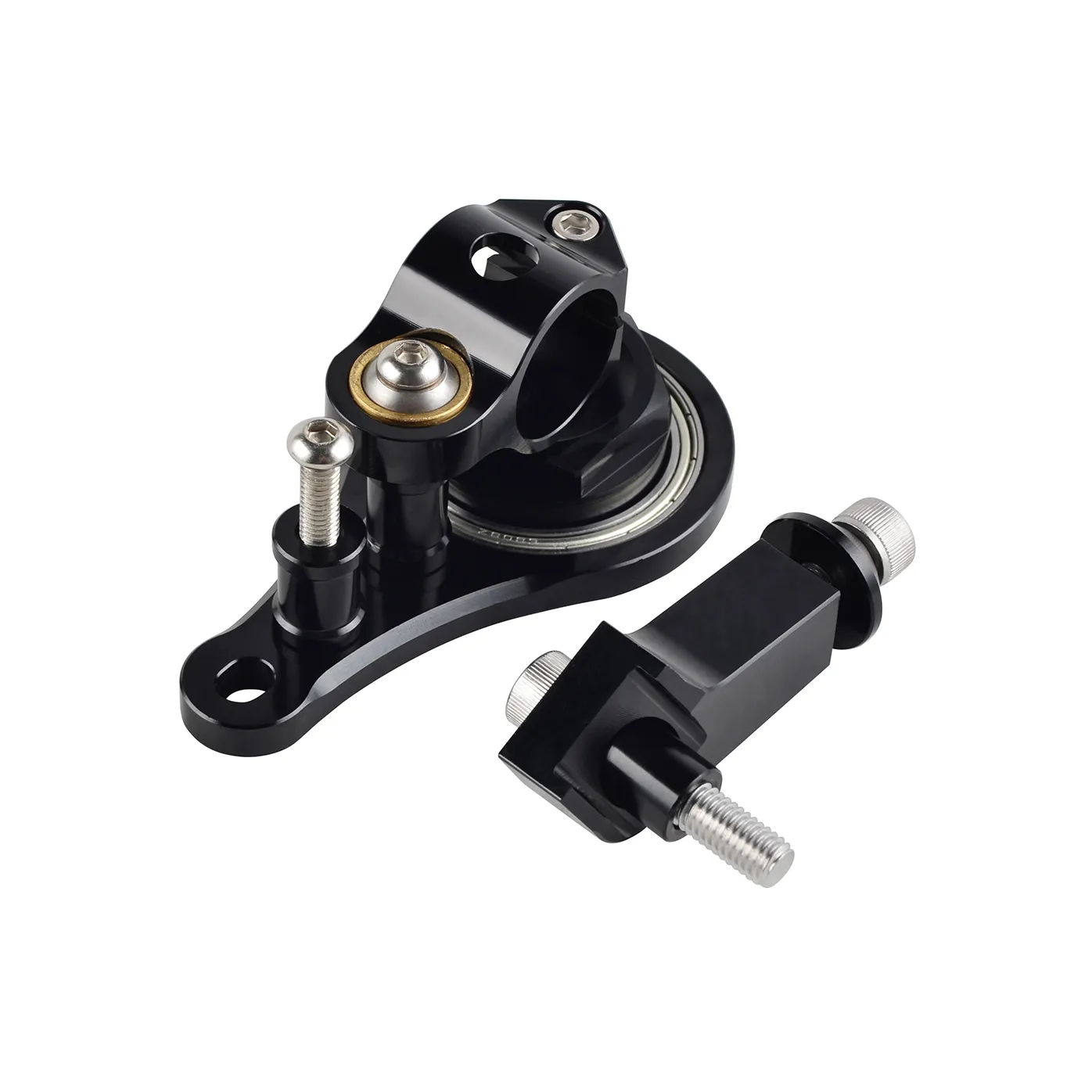 CNC Aluminum Steering Damper Stabilizer Mount Bracket for